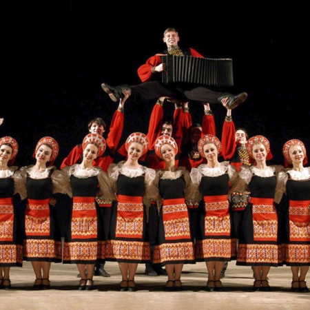 Performers from the Ukraine during the City of Zaragoza International Folk Festival 2013