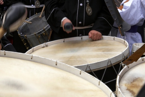 Drums during Easter Week in Teruel (Aragon)