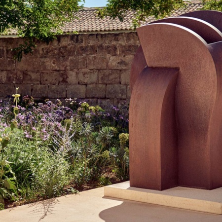 Eulogy of the Void VI (2000) by Eduardo Chillida at Hauser & Wirth Menorca