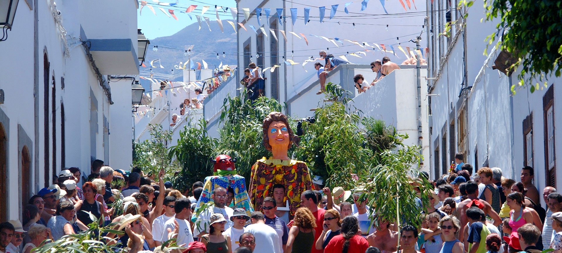 Balli durante la Festa del Ramo. Agaete, Gran Canaria