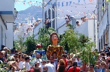 Tańce podczas Fiesta de la Rama. Agaete, Gran Canaria