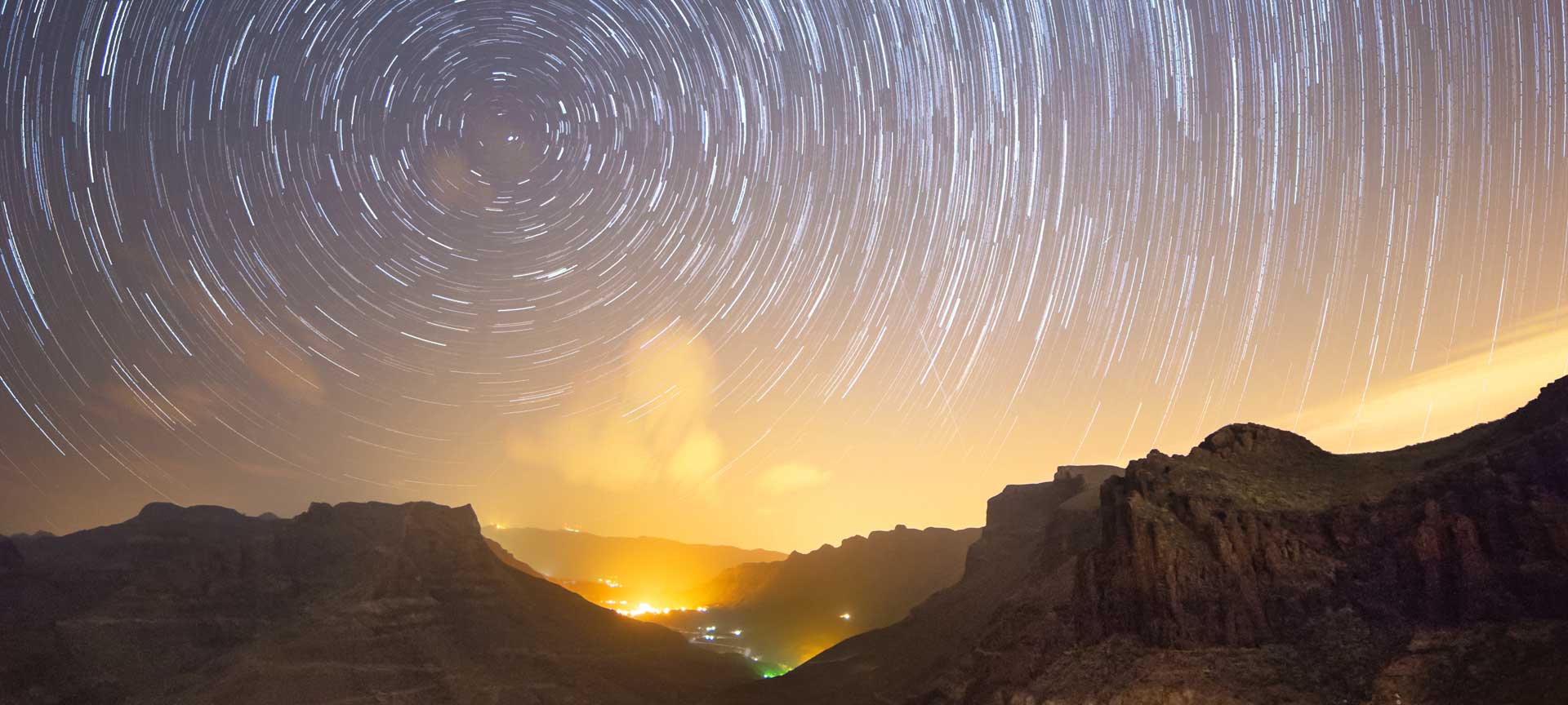 Starry sky from the island of Gran Canaria Starry sky from the island of Gran Canaria
