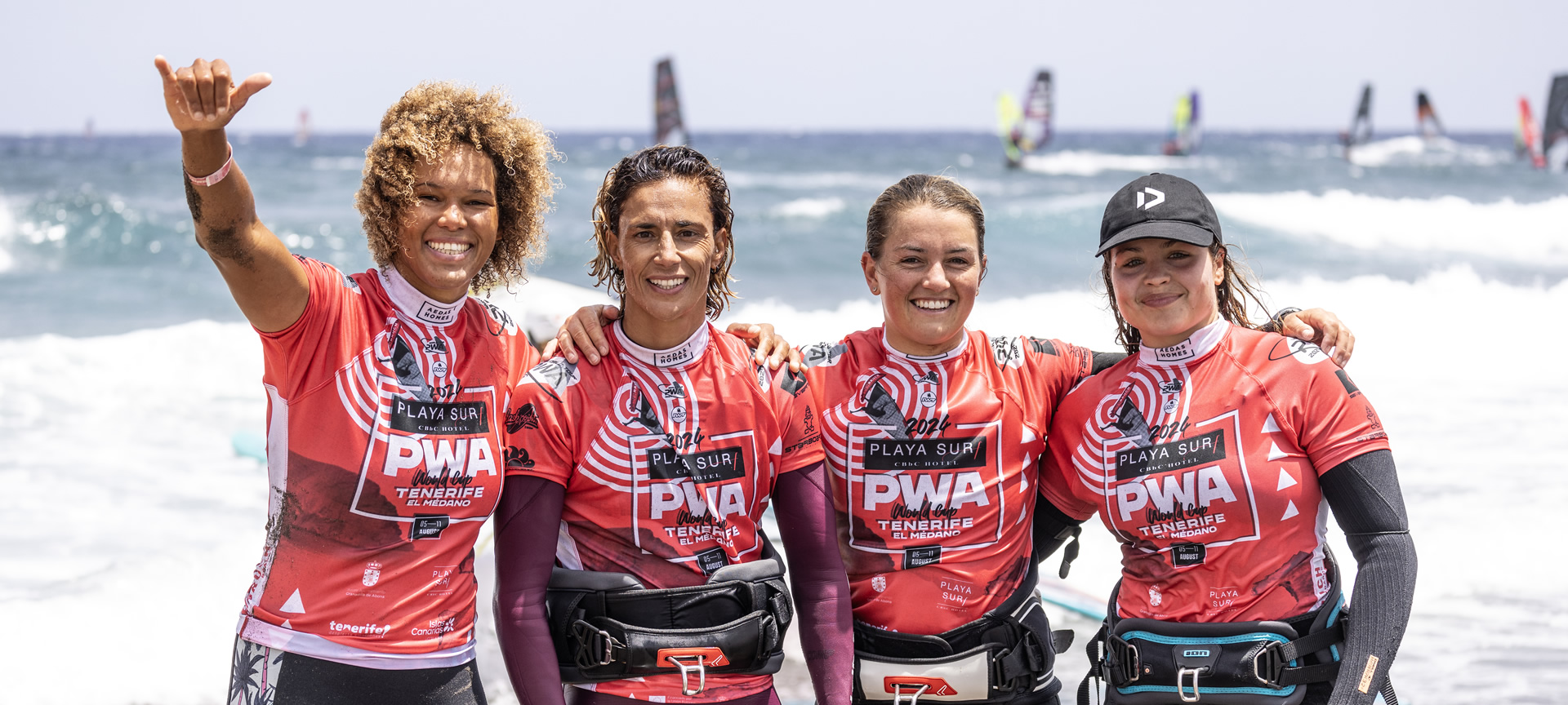 Surfistas do Grand Slam Tenerife El Médano 2025