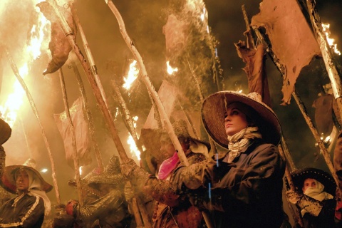 Procession El Vítor, à Mayorga (province de Valladolid, Castille-et-León)