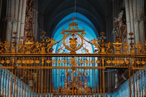 Um momento do espetáculo 'Lumina Catedral de Toledo' 
