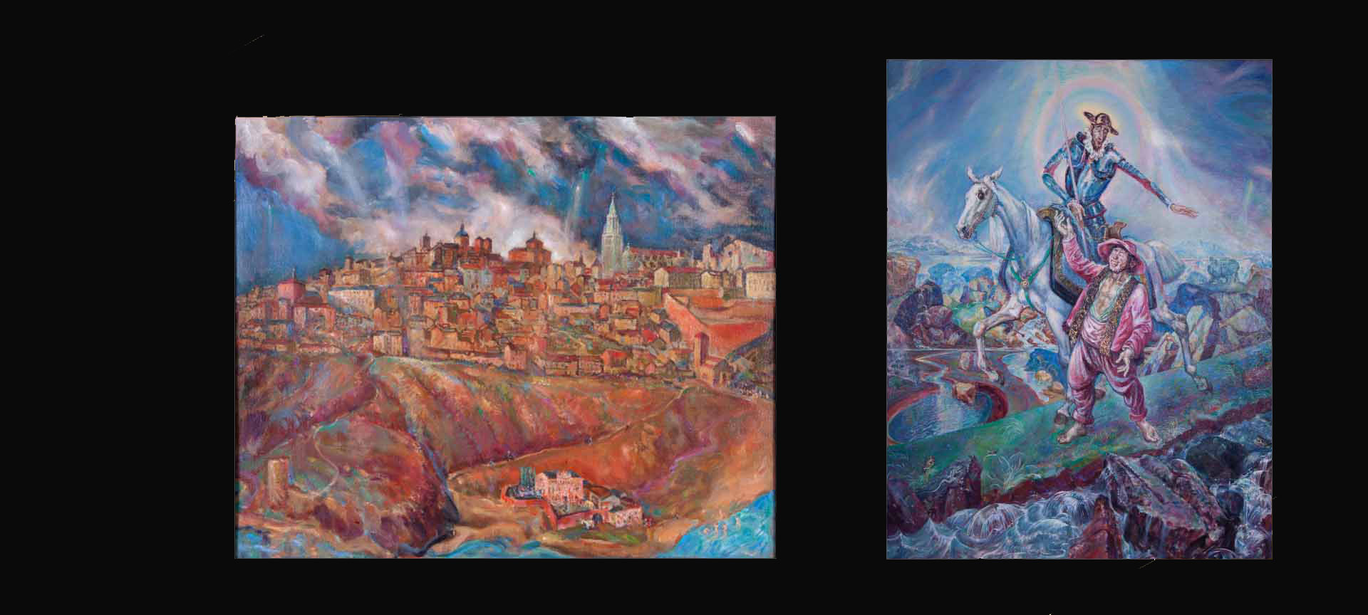 Obras da exposição Toledo my love. Marian Kratochwill e Toledo. Imagens cedidas pelo Museu de Santa Cruz de Toledo Obras da exposição Toledo my love. Marian Kratochwill e Toledo. Imagens cedidas pelo Museu de Santa Cruz de Toledo