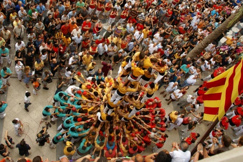 Diada Castellera de Sant Fèlix in the main fiestas of Vilafranca del Penedès
