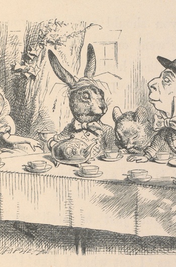 Alice at the Mad Hatter's Tea Party, illustration for Alice in Wonderland by John Tenniel, 1865