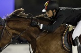 Pilar Cordón participating in the Barcelona International Show Jumping Competition in Barcelona