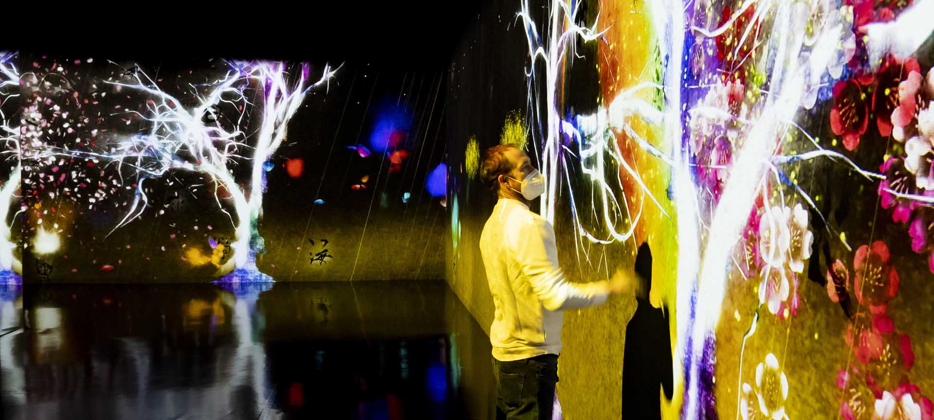 バルセロナのカイシャフォーラムの展示室「TeamLab.芸術と技術、そして自然」 バルセロナのカイシャフォーラムの展示室「TeamLab.芸術と技術、そして自然」