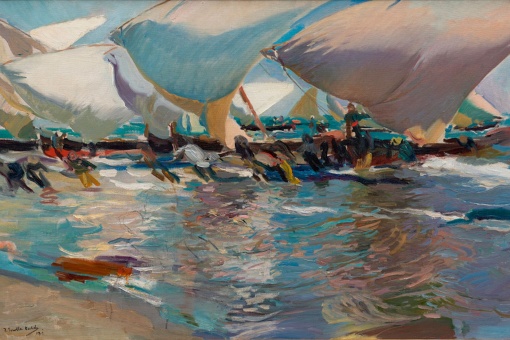 Joaquín Sorolla, Playa de Valencia,1902. Colección Masaveu