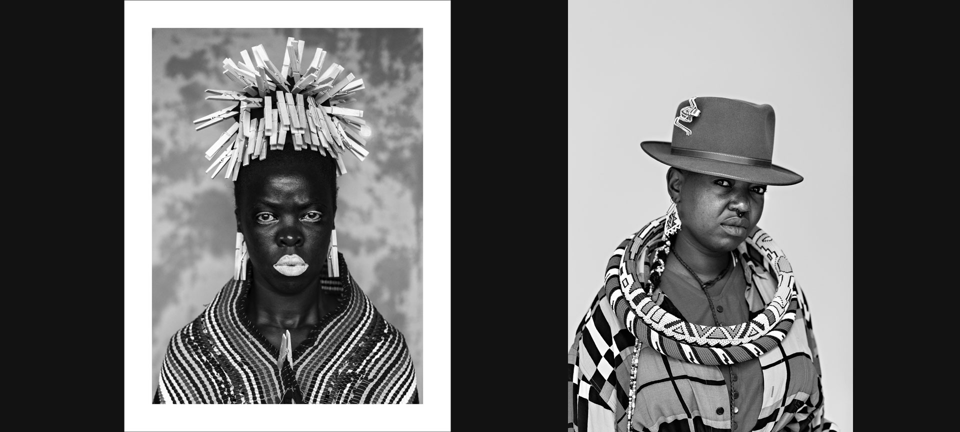 Zanele Muholi. À gauche : Bester I, Mayotte, 2015. Courtoisie de l Zanele Muholi. À gauche : Bester I, Mayotte, 2015. Courtoisie de l