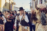 Défilé des « Carantoñas » à Acehúche, Cáceres