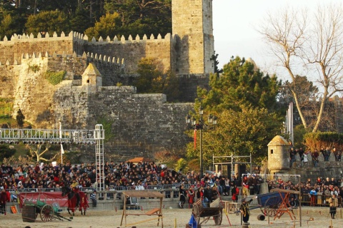 Medieval joust during the Arribada Festival