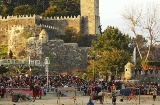 Medieval joust during the Arribada Festival