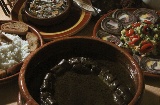 Дегустация блюд на празднике миноги в Арбо (Понтеведра, Галисия)