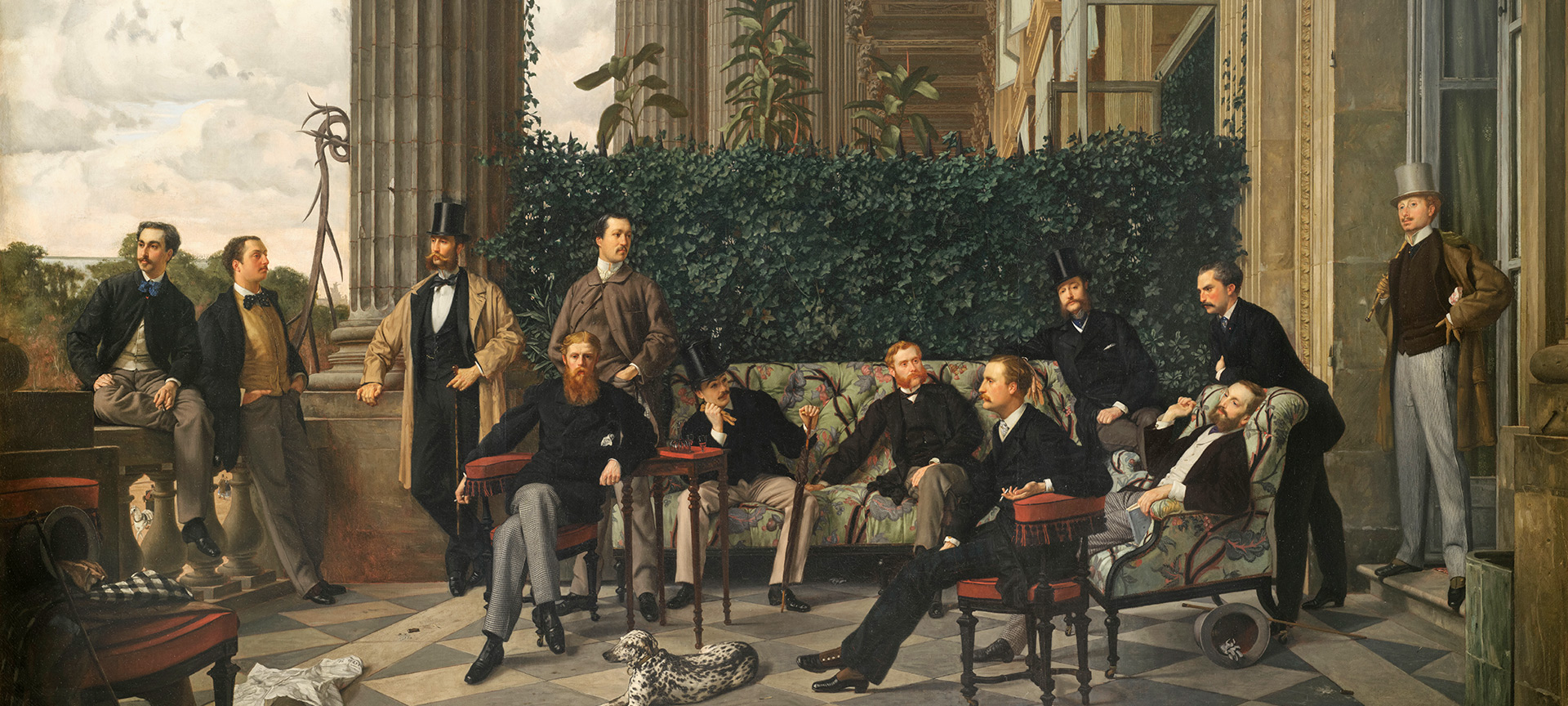 James Tissot, The Circle of the Rue Royale, 1866 Oil on canvas, 175x281 cm. Paris, Musée d'Orsay James Tissot, The Circle of the Rue Royale, 1866 Oil on canvas, 175x281 cm. Paris, Musée d'Orsay
