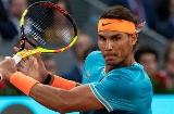 Rafa Nadal lors d'un match contre Tiafoe au cours de l'édition 2019