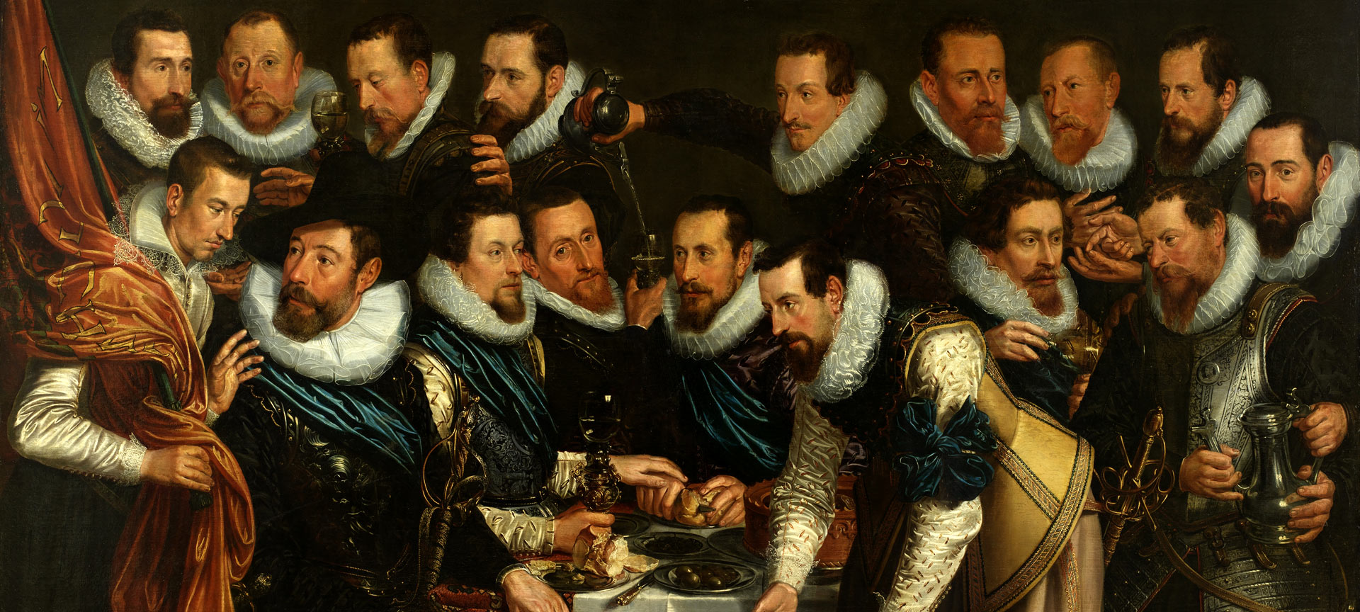 Jan Tengnagel. Officers and other civic guardsmen of the XIth District of Amsterdam, under the command of Captain Geurt Dircksz van Beuningen and Lieutenant Pieter Martensz Hoeffijser Hoeffijser, 1613 © Amsterdam, Rijksmuseum. Repository for the City of Amsterdam Jan Tengnagel. Officers and other civic guardsmen of the XIth District of Amsterdam, under the command of Captain Geurt Dircksz van Beuningen and Lieutenant Pieter Martensz Hoeffijser Hoeffijser, 1613 © Amsterdam, Rijksmuseum. Repository for the City of Amsterdam