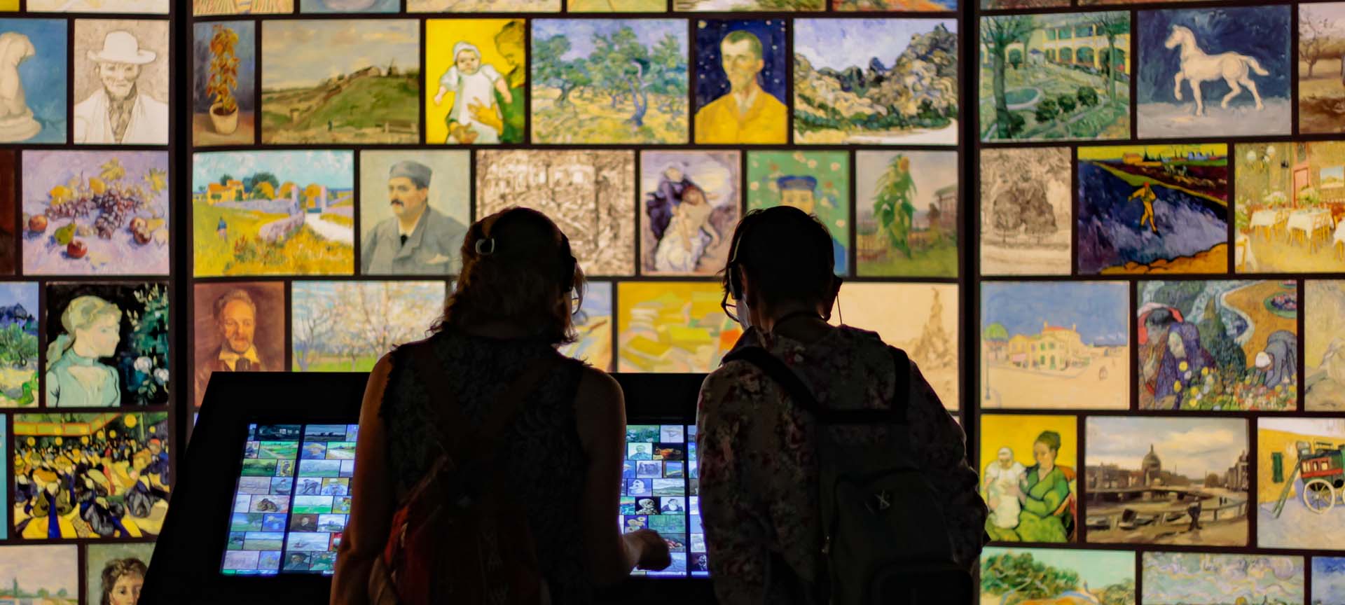 Exposición "Meet Vincent Van Gogh", en su montaje de Barcelona Exposición "Meet Vincent Van Gogh", en su montaje de Barcelona