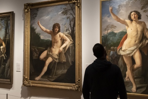 Imagem das salas da exposição Guido Reni