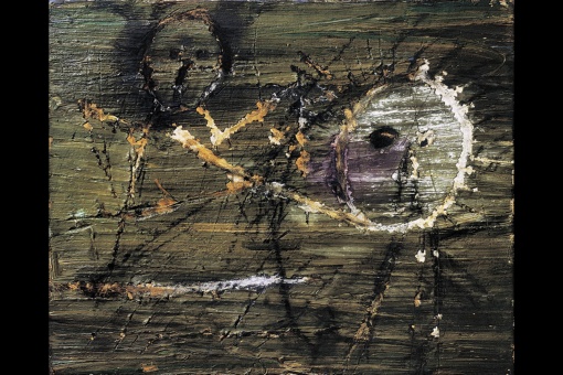 Antoni Tapies. Composició (Composizione/Composition), 1947. Olio graffiato su tela. Collezione MACBA. Deposito della Generalitat della Catalogna. Collezione Nazionale d