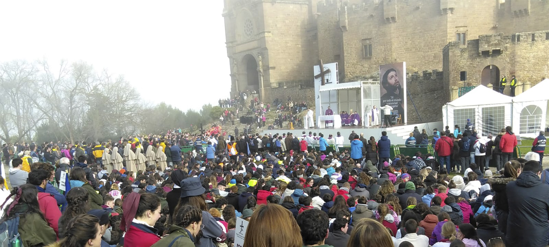 The Javieradas pilgrimage to Javier Castle, in Navarre