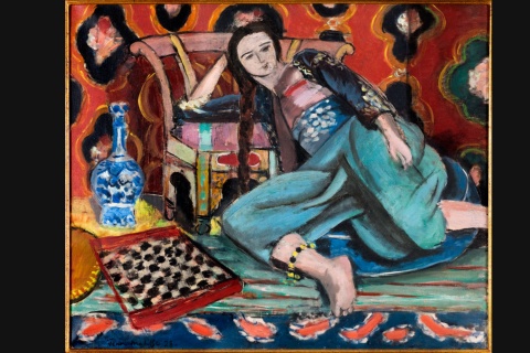 Henri MATISSE, Odaliska z tureckim krzesłem (Odalisque au fauteuil), 1928, olej na płótnie, 60 x 73 cm, nr ref.: AMVP 973 