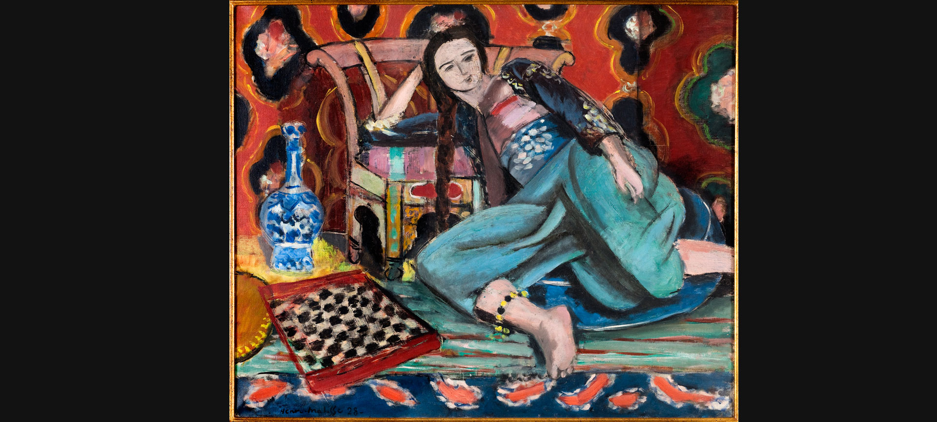 Henri MATISSE. Odalisque au Fauteuil, 1928. Öl auf Leinwand 60 x 73 cm Inv.: AMVP 973 Henri MATISSE. Odalisque au Fauteuil, 1928. Öl auf Leinwand 60 x 73 cm Inv.: AMVP 973