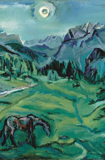 Oskar Kokoschka. Paysage des Dolomites, Tre Croci (Tre Croci – Dolomitenlandschaft), 1913. Huile sur toile. 80 x 120,1 cm. Léopold Museum, Vienne