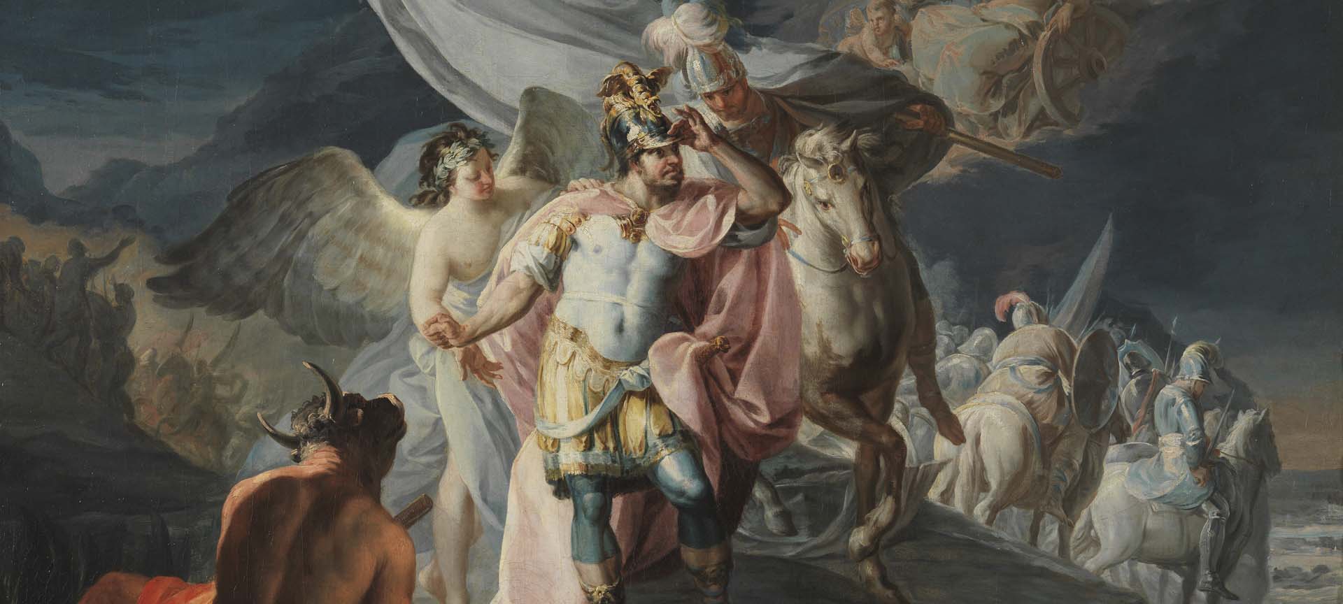 Aníbal vencedor que por primera vez mira a Italia desde los Alpes Francisco de Goya Óleo sobre lienzo, 131,5 x 87 cm 1771 Madrid, Museo Nacional del Prado. Donación de la Fundación Amigos del Museo del Prado Aníbal vencedor que por primera vez mira a Italia desde los Alpes Francisco de Goya Óleo sobre lienzo, 131,5 x 87 cm 1771 Madrid, Museo Nacional del Prado. Donación de la Fundación Amigos del Museo del Prado