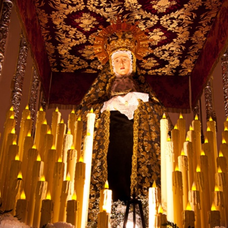 Statue de la Virgen Dolorosa de la semaine sainte Calagurritana (Calahorra, La Rioja)