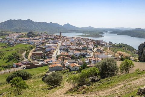 Panorámica de Alange (Badajoz, Extremadura)