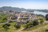 Panoramic view of Alange (Badajoz, Extremadura)