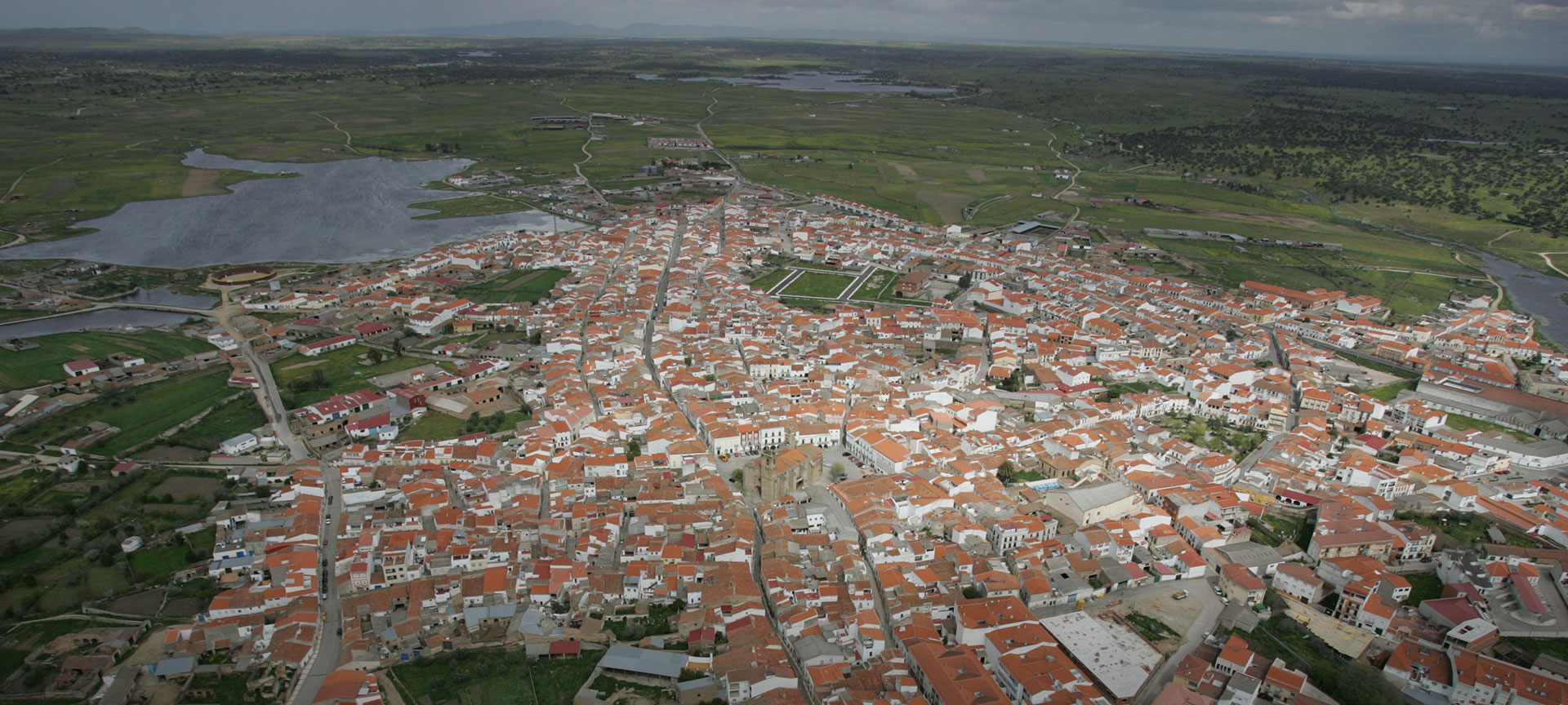 Widok z lotu ptaka na Arroyo de la Luz