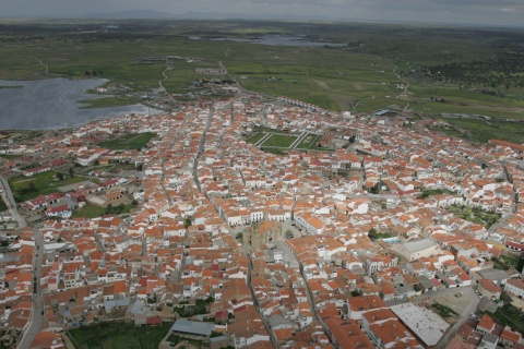 Widok z lotu ptaka na Arroyo de la Luz