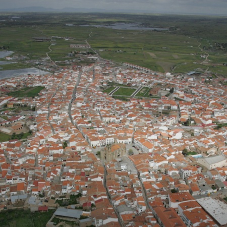 Aerial view of Arroyo de la Luz