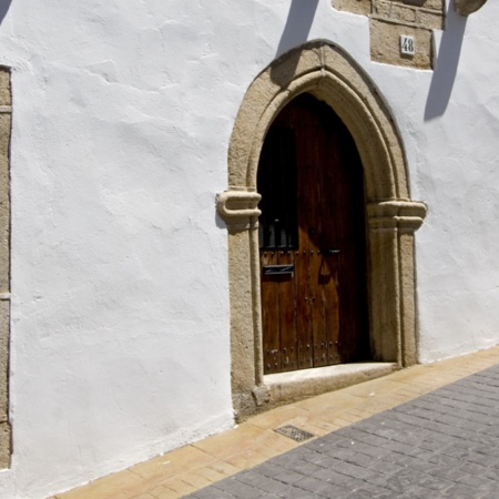 Straße im Judenviertel von Valencia de Alcántara (Cáceres, Extremadura)