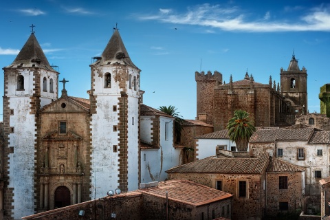 Widok na Cáceres, Estremadura