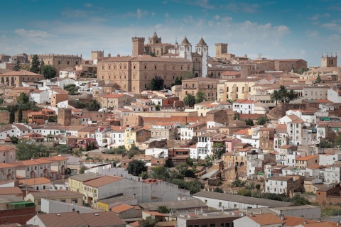 Veduta generale di Cáceres, Estremadura