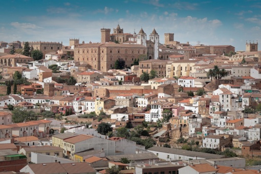 Vue générale de Cáceres, Estrémadure