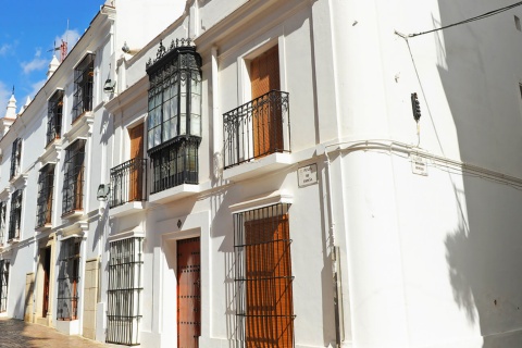 Rue dans le centre d'Almendralejo