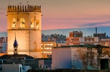 Catedral San Juan Butista, vista área de Badajoz.