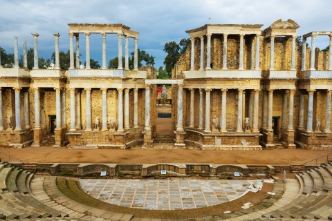 メリダの古代ローマ劇場（エクストレマドゥーラ州バダホス県）