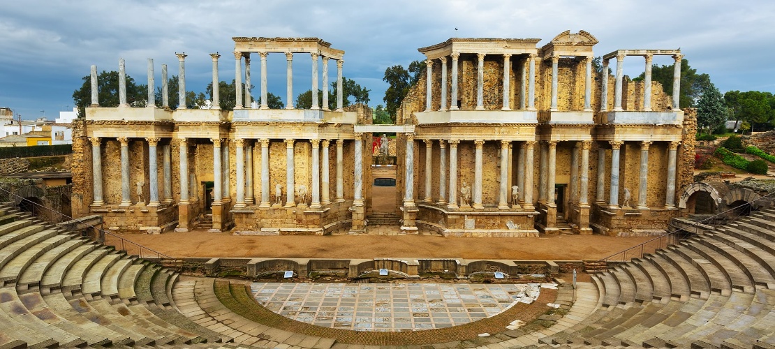 Roman Theatre of Merida in Badajoz, Extremadura