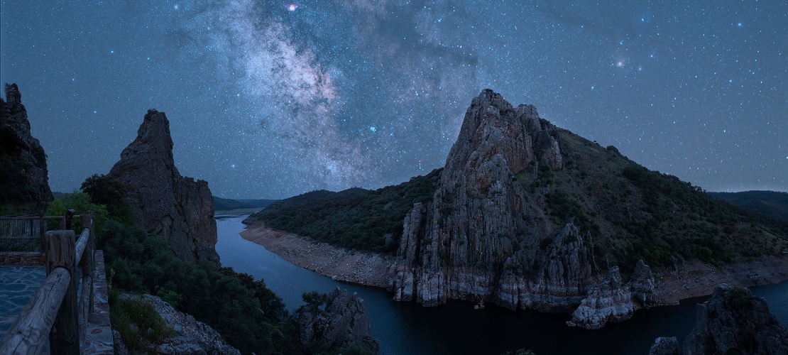 Starry sky in Monfragüe National Park, Extremadura