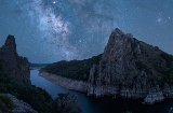 Céu estrelado no Parque Nacional de Monfragüe, Extremadura