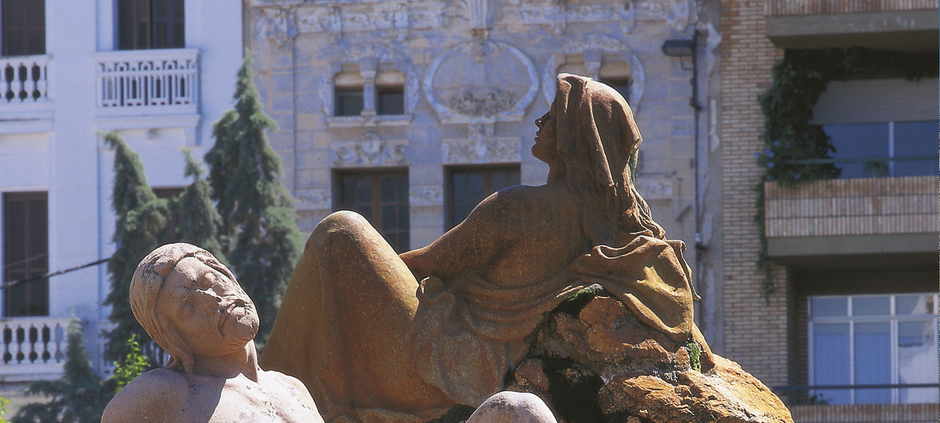 Detail of the Monument to Water and Earth in Don Benito