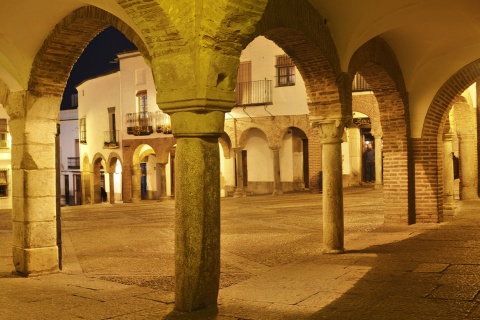 Plaza Chica de Zafra square (Badajoz, Extremadura)