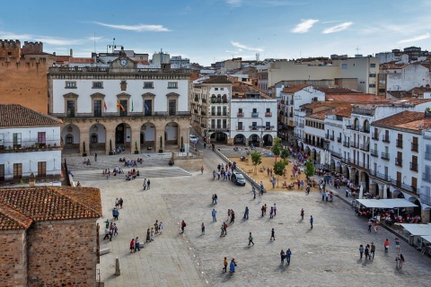 Plaza Mayor w Cáceres
